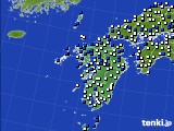 九州地方のアメダス実況(風向・風速)(2017年11月19日)