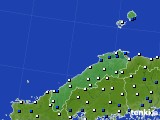 2017年11月19日の島根県のアメダス(風向・風速)