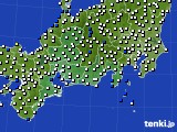 東海地方のアメダス実況(風向・風速)(2017年11月20日)