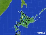 北海道地方のアメダス実況(積雪深)(2017年11月21日)