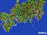 2017年11月21日の東海地方のアメダス(日照時間)