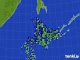 北海道地方のアメダス実況(気温)(2017年11月21日)