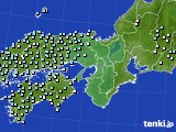 近畿地方のアメダス実況(降水量)(2017年11月22日)