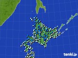 北海道地方のアメダス実況(気温)(2017年11月22日)