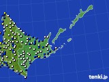 道東のアメダス実況(風向・風速)(2017年11月22日)