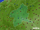 2017年11月23日の群馬県のアメダス(日照時間)