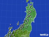 東北地方のアメダス実況(降水量)(2017年11月24日)