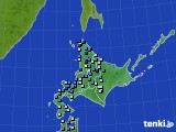 北海道地方のアメダス実況(積雪深)(2017年11月24日)