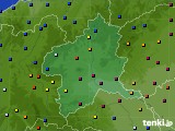 2017年11月24日の群馬県のアメダス(日照時間)