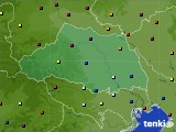 2017年11月24日の埼玉県のアメダス(日照時間)