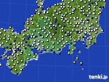 東海地方のアメダス実況(風向・風速)(2017年11月24日)