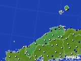 2017年11月24日の島根県のアメダス(風向・風速)