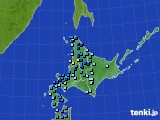 北海道地方のアメダス実況(積雪深)(2017年11月25日)