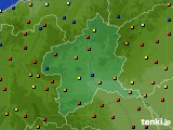 2017年11月25日の群馬県のアメダス(日照時間)