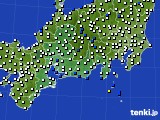 東海地方のアメダス実況(風向・風速)(2017年11月25日)