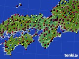 2017年11月27日の近畿地方のアメダス(日照時間)