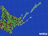 2017年11月27日の道東のアメダス(日照時間)