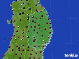 岩手県のアメダス実況(日照時間)(2017年11月27日)