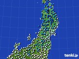 東北地方のアメダス実況(気温)(2017年11月27日)