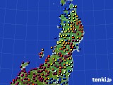 2017年11月28日の東北地方のアメダス(日照時間)