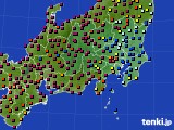 2017年11月28日の関東・甲信地方のアメダス(日照時間)