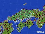 中国地方のアメダス実況(日照時間)(2017年11月28日)