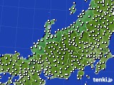 北陸地方のアメダス実況(風向・風速)(2017年11月28日)