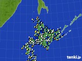 北海道地方のアメダス実況(風向・風速)(2017年11月29日)