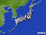 2017年11月29日のアメダス(風向・風速)