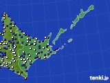 2017年11月29日の道東のアメダス(風向・風速)