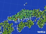 2017年11月30日の中国地方のアメダス(日照時間)