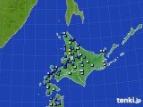 北海道地方のアメダス実況(積雪深)(2017年12月01日)