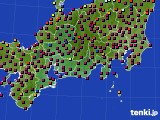 2017年12月03日の東海地方のアメダス(日照時間)