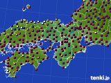 近畿地方のアメダス実況(日照時間)(2017年12月03日)