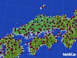 中国地方のアメダス実況(日照時間)(2017年12月03日)