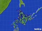 北海道地方のアメダス実況(気温)(2017年12月04日)