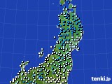 東北地方のアメダス実況(気温)(2017年12月04日)