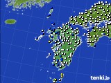 九州地方のアメダス実況(風向・風速)(2017年12月04日)
