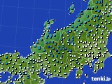北陸地方のアメダス実況(気温)(2017年12月05日)