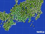 2017年12月05日の東海地方のアメダス(風向・風速)