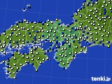 2017年12月05日の近畿地方のアメダス(風向・風速)