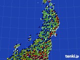 2017年12月06日の東北地方のアメダス(日照時間)