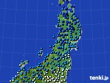 東北地方のアメダス実況(気温)(2017年12月06日)