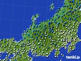 北陸地方のアメダス実況(気温)(2017年12月06日)