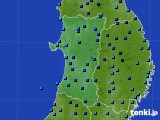 秋田県のアメダス実況(気温)(2017年12月06日)