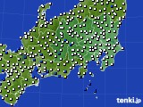 2017年12月06日の関東・甲信地方のアメダス(風向・風速)