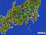 2017年12月07日の関東・甲信地方のアメダス(日照時間)