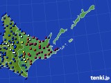 道東のアメダス実況(日照時間)(2017年12月07日)