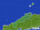 島根県のアメダス実況(降水量)(2017年12月08日)