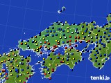 中国地方のアメダス実況(日照時間)(2017年12月08日)